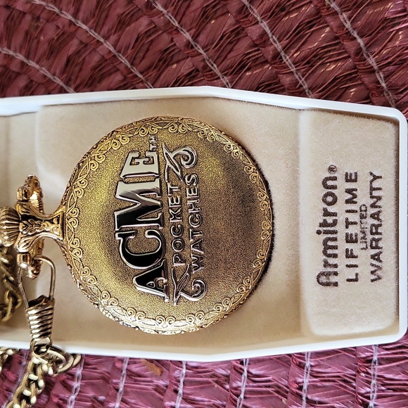 Armitron men's pocket watch, gold and silver - Picture 3 of 7